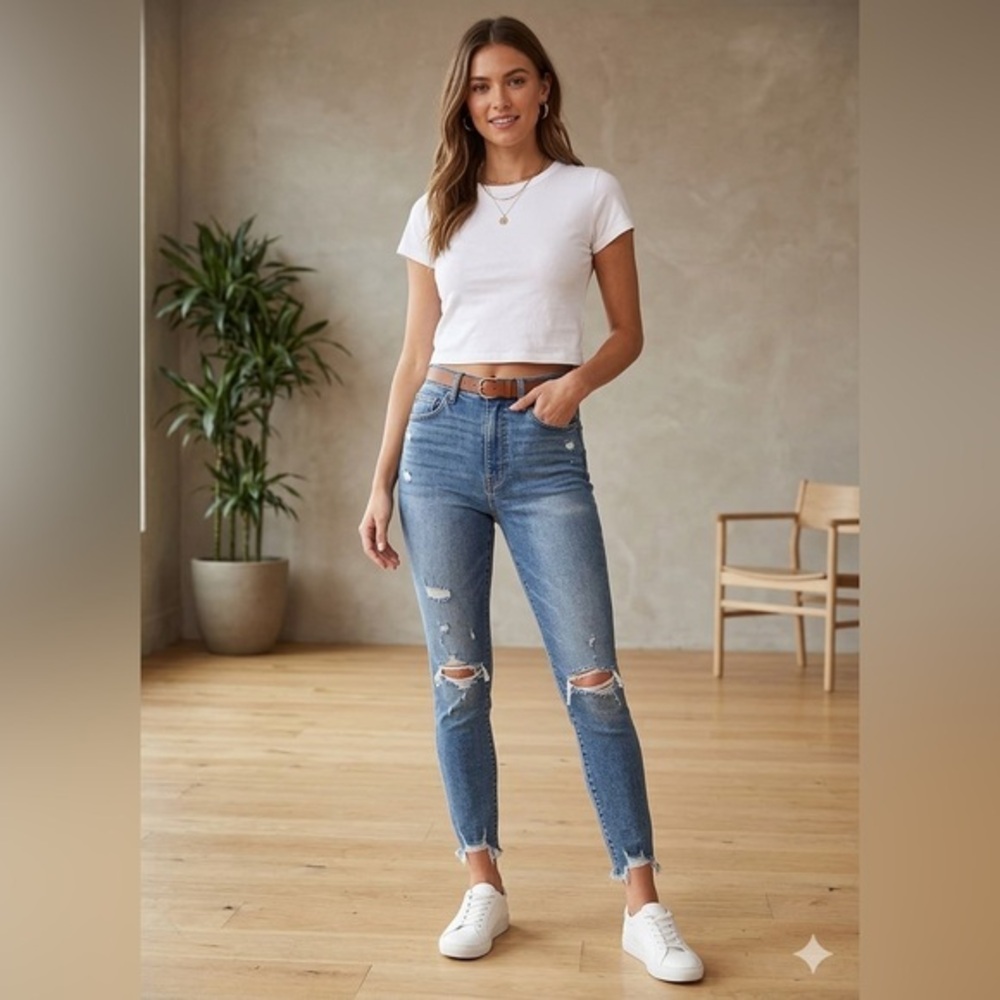 NWT Abercrombie & Fitch Women’s 27 4R Ultra High Rise Super Skinny Ankle Jeans